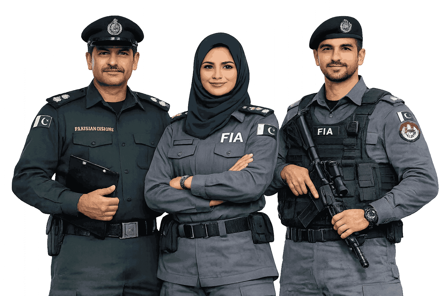 Pakistan Police, FIA and special forces officers